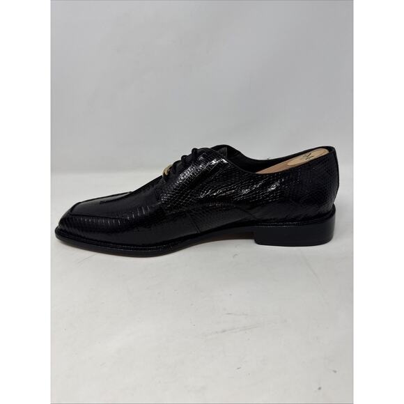 Studio BELVEDERE Genuine Lizard Leather Lace Up Men’s Shoes Size 14 D New In Box - Picture 6 of 12